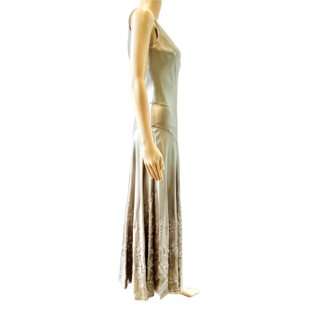 Vintage 90’s CARMEN MARC VALVO Champagne Satin Slinky Perfection A Bias 4 - Picture 2 of 5